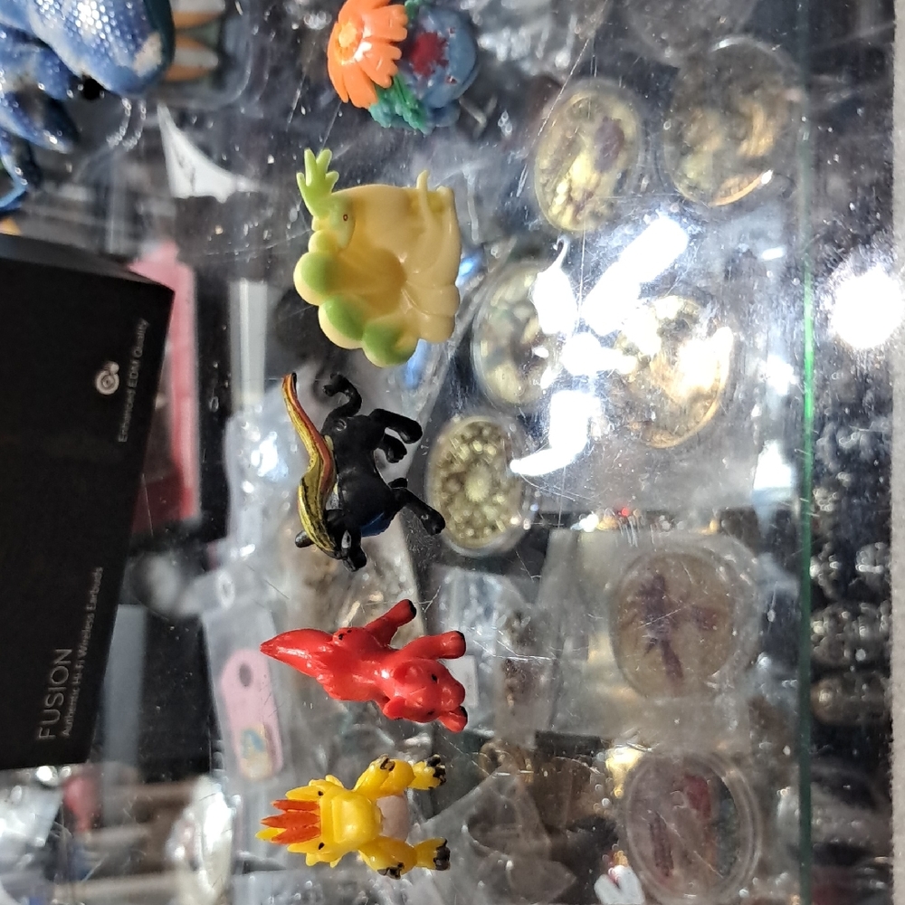 Pokemon Action Figures Set - Red, Yellow, Black, Green